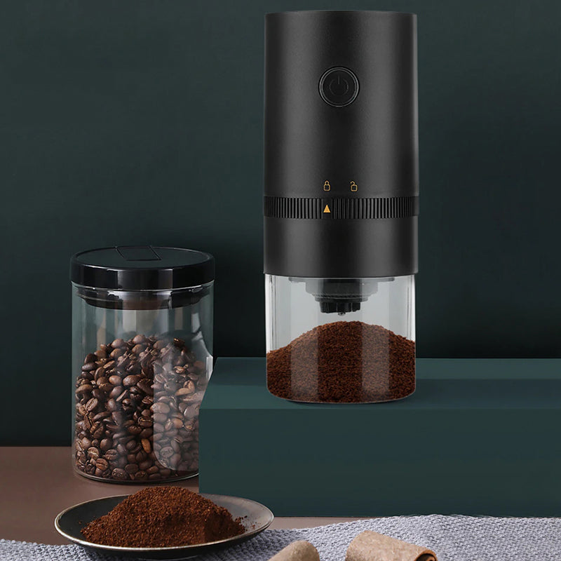 Electric Coffee Bean Grinder with Auto-Off Function- USB Rechargeable