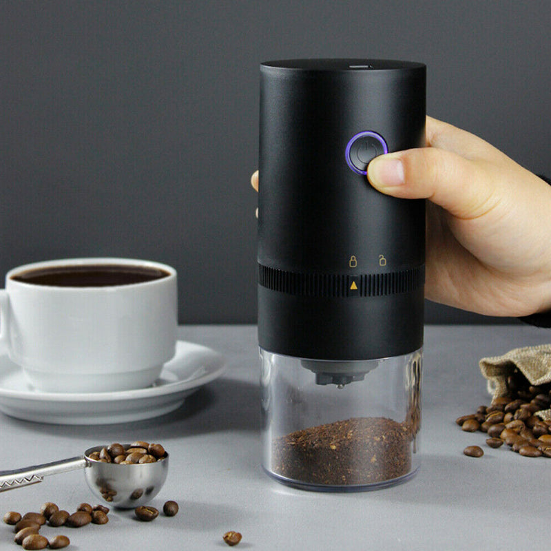 Electric Coffee Bean Grinder with Auto-Off Function- USB Rechargeable