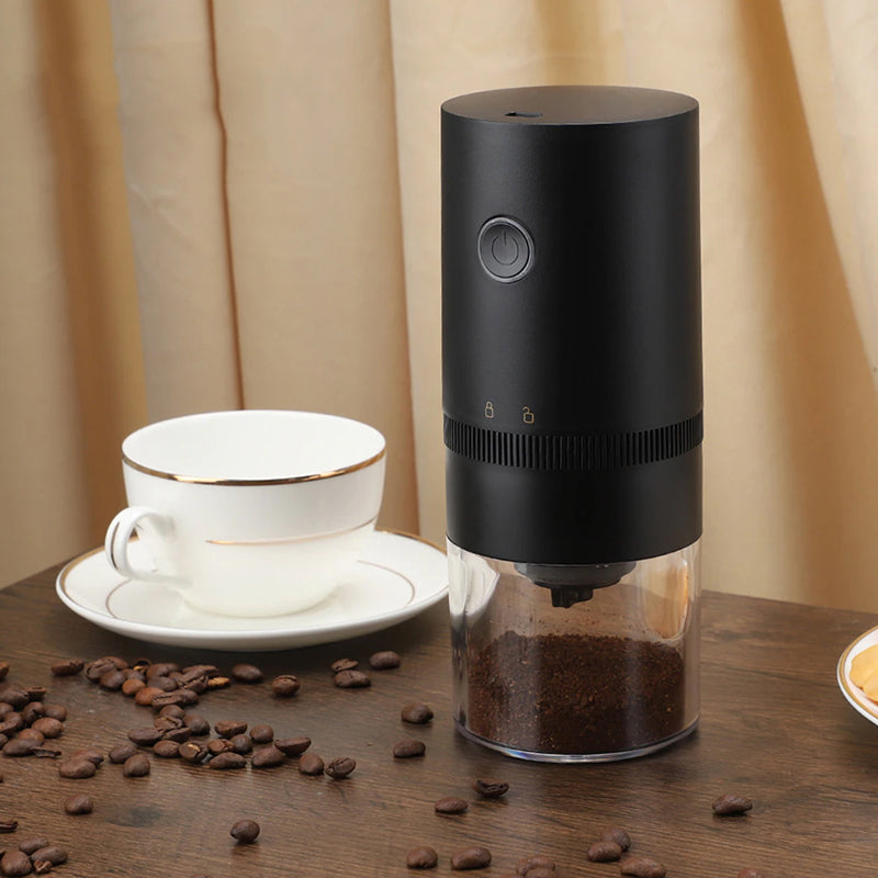 Electric Coffee Bean Grinder with Auto-Off Function- USB Rechargeable