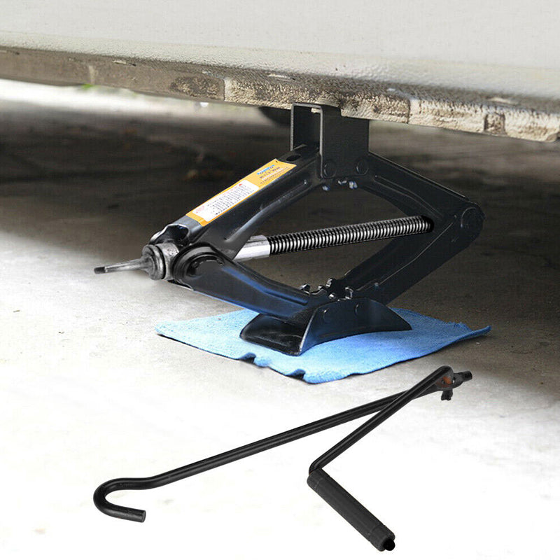 2 Tons Capacity Heavy-Duty Car Lifting Scissor Jack with Ratchet Wrench