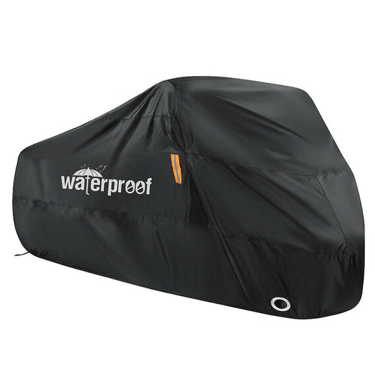 Heavy Duty Waterproof Outdoor Bicycle Cover with Anti-Theft Lock Holes