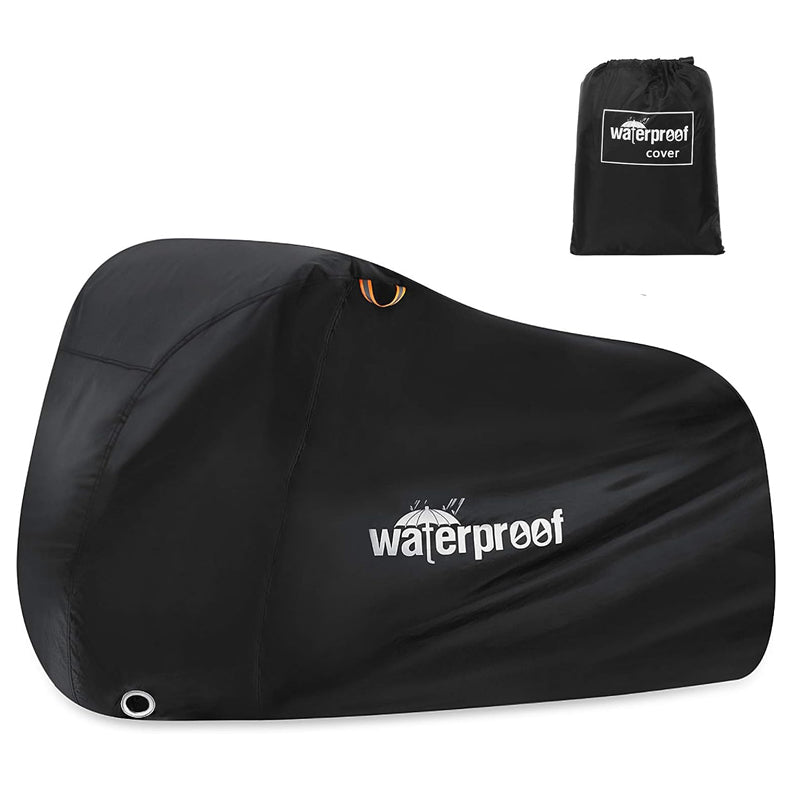 Heavy Duty Waterproof Outdoor Bicycle Cover with Anti-Theft Lock Holes