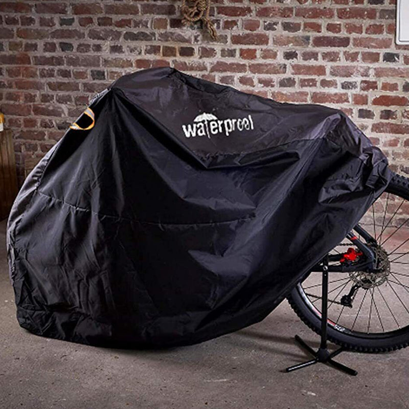 Heavy Duty Waterproof Outdoor Bicycle Cover with Anti-Theft Lock Holes