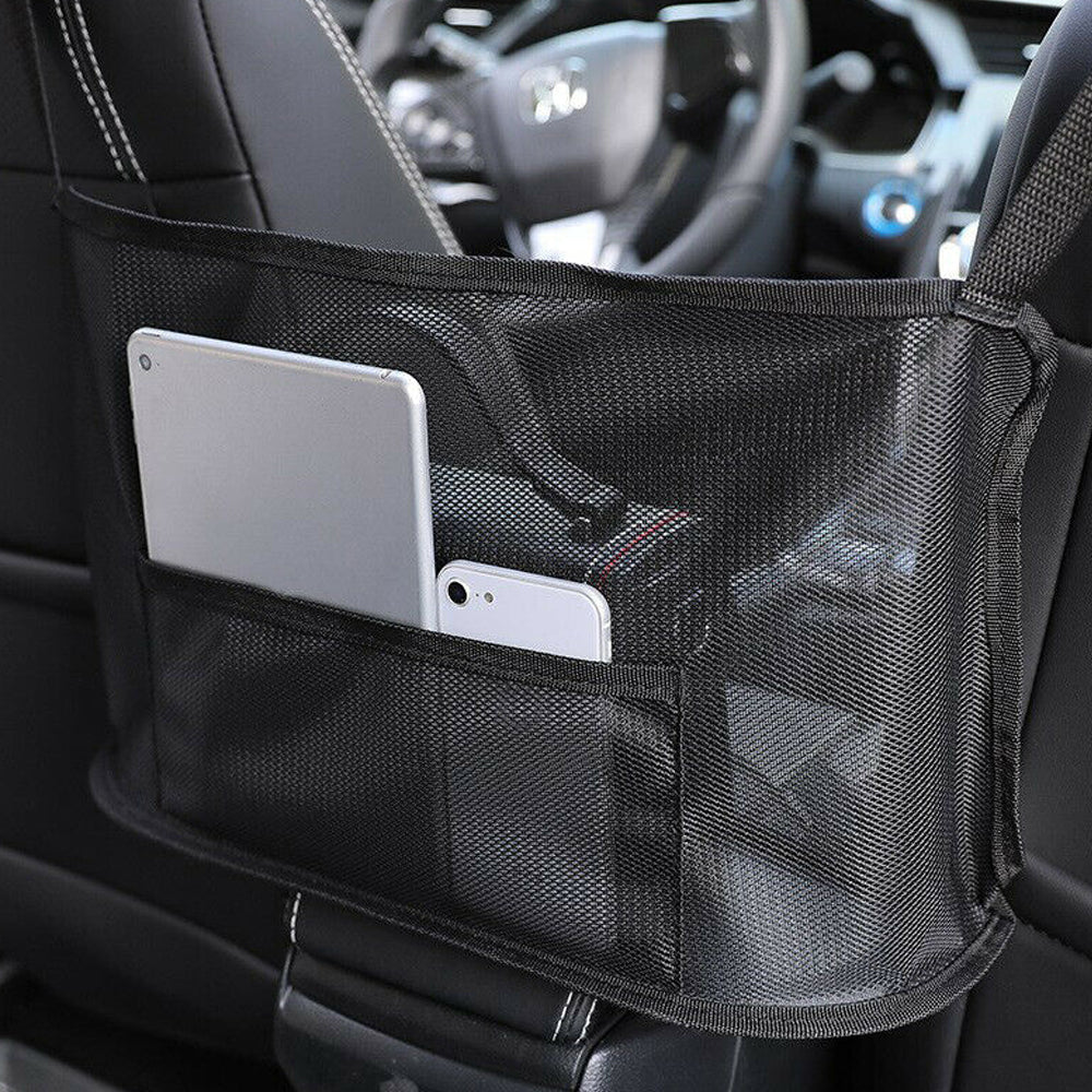 Mesh Handbag Holder and Car Storage Seat Gap Organizer