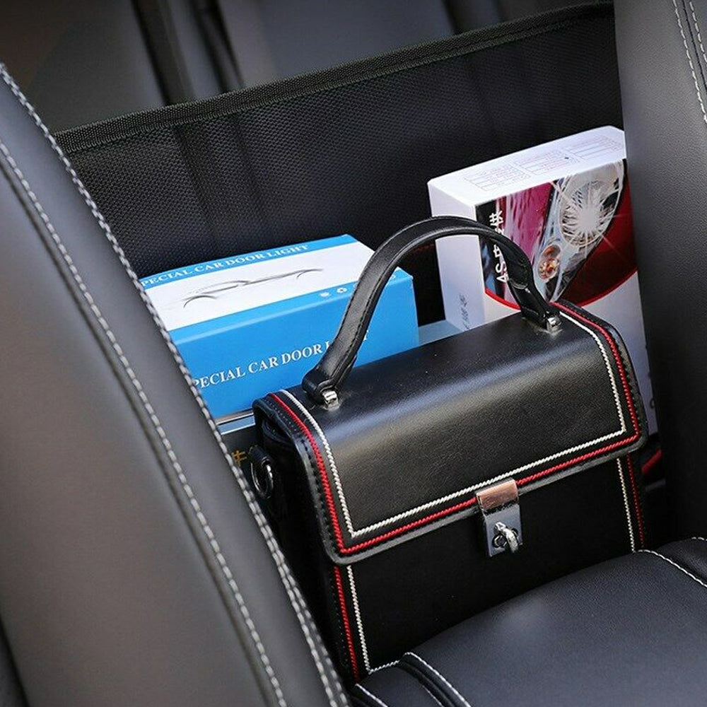 Mesh Handbag Holder and Car Storage Seat Gap Organizer