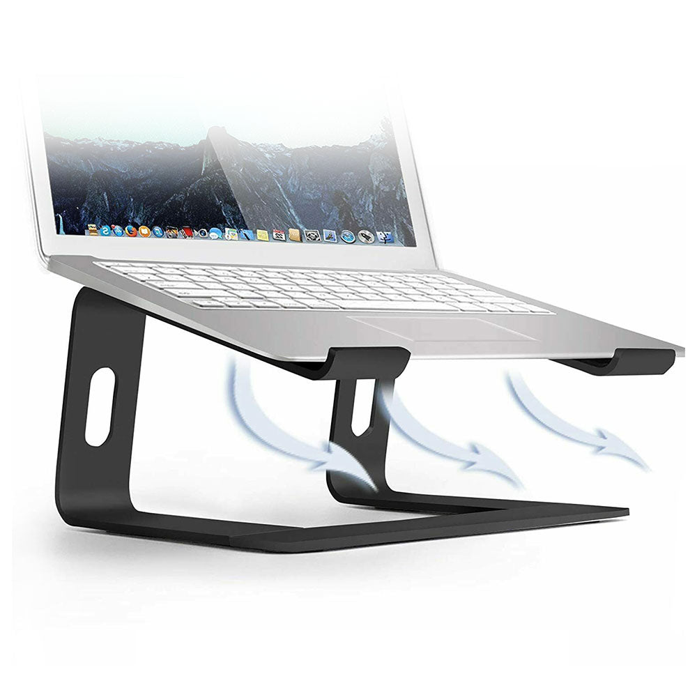 Portable Aluminium Laptop Stand Tray Cooling Riser Holder For 10-17" in MacBook