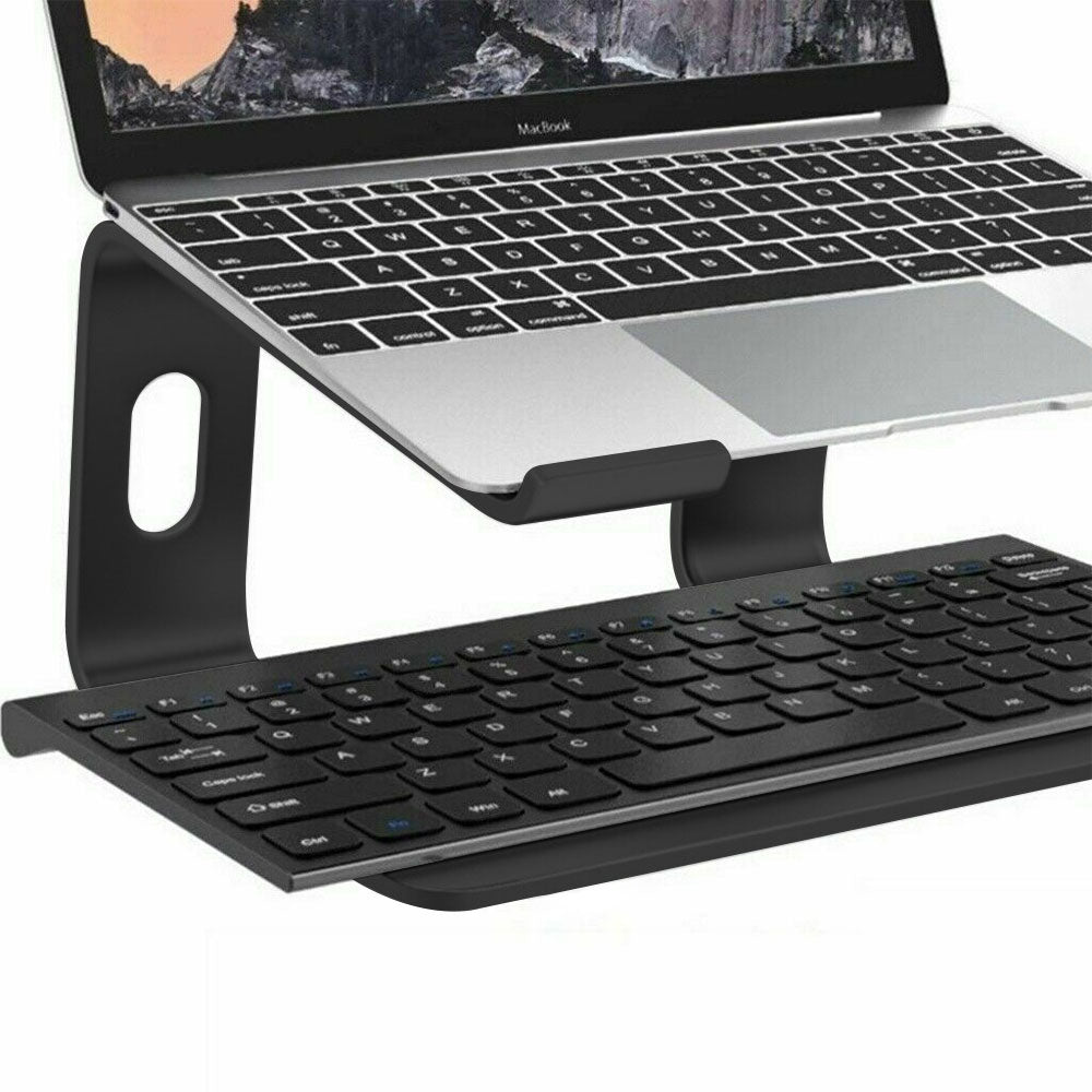 Portable Aluminium Laptop Stand Tray Cooling Riser Holder For 10-17" in MacBook