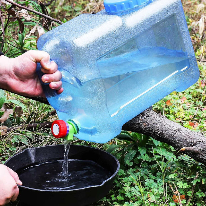 Portable Outdoor Water Storage Container Emergency Drinking Water Jug with Faucet