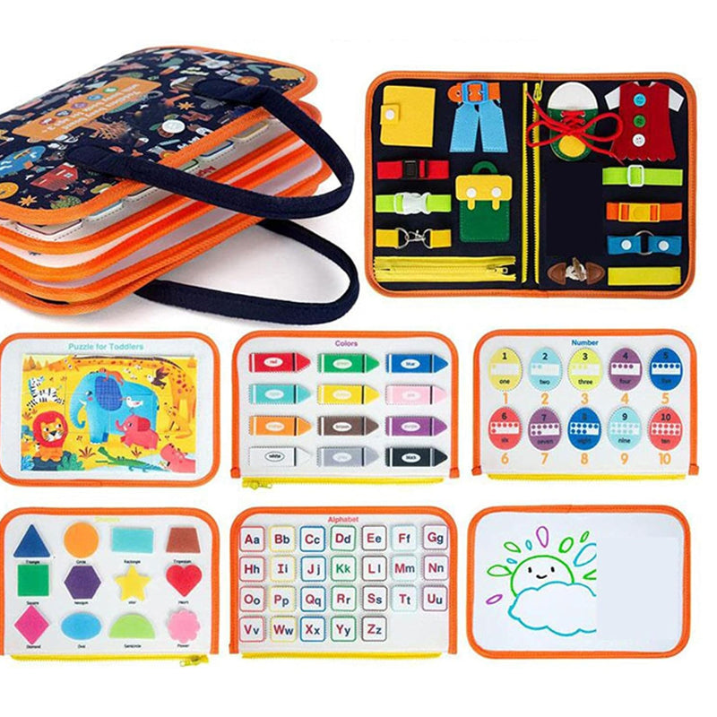 Toddler Busy Board Intelligence Learning Toys Sensory Montessori Kids Toy