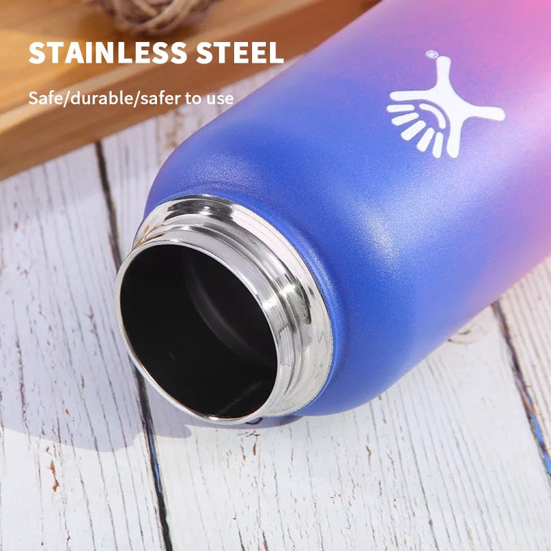 32/40oz Stainless Steel Vacuum Insulated Gradient Thermos Water Bottle