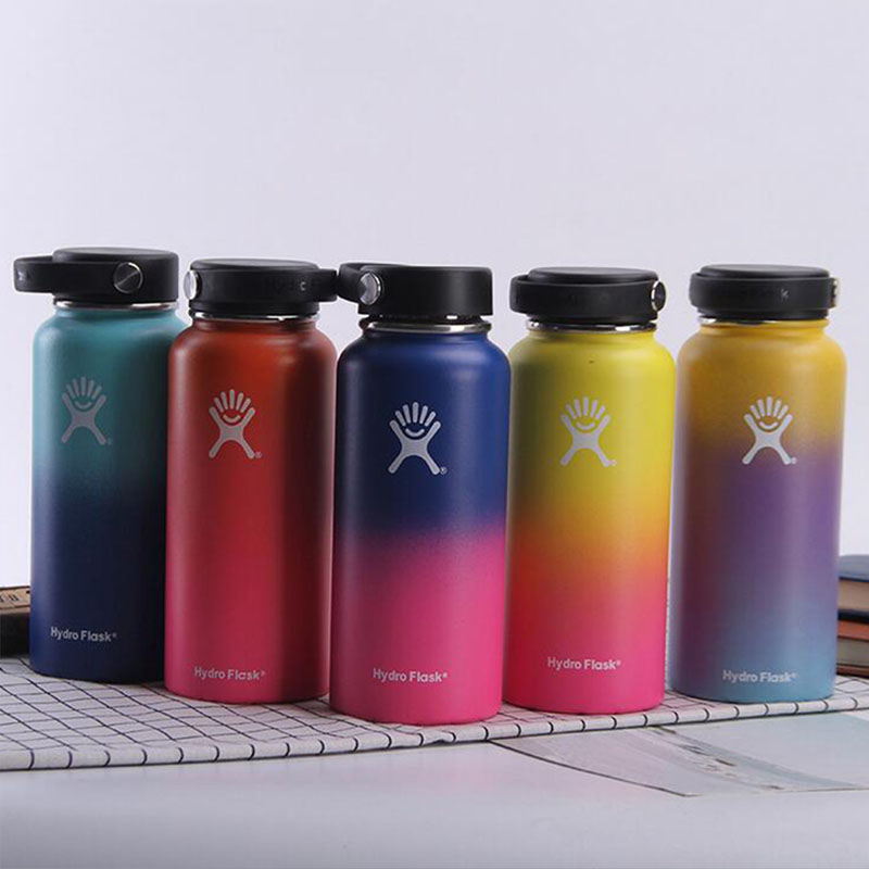 32/40oz Stainless Steel Vacuum Insulated Gradient Thermos Water Bottle