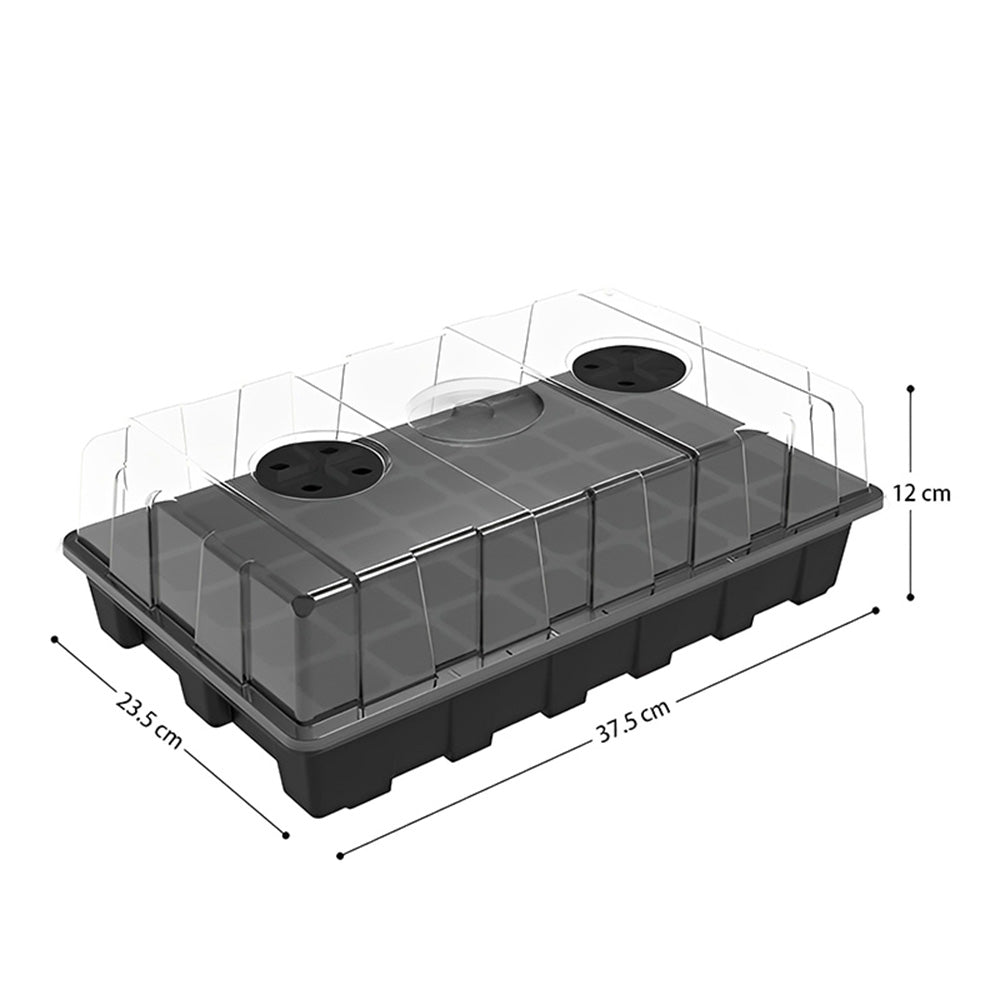 GREENHAVEN Seedling Trays Seed Starter Tray - 4 Pack, Adjustable Ventilation