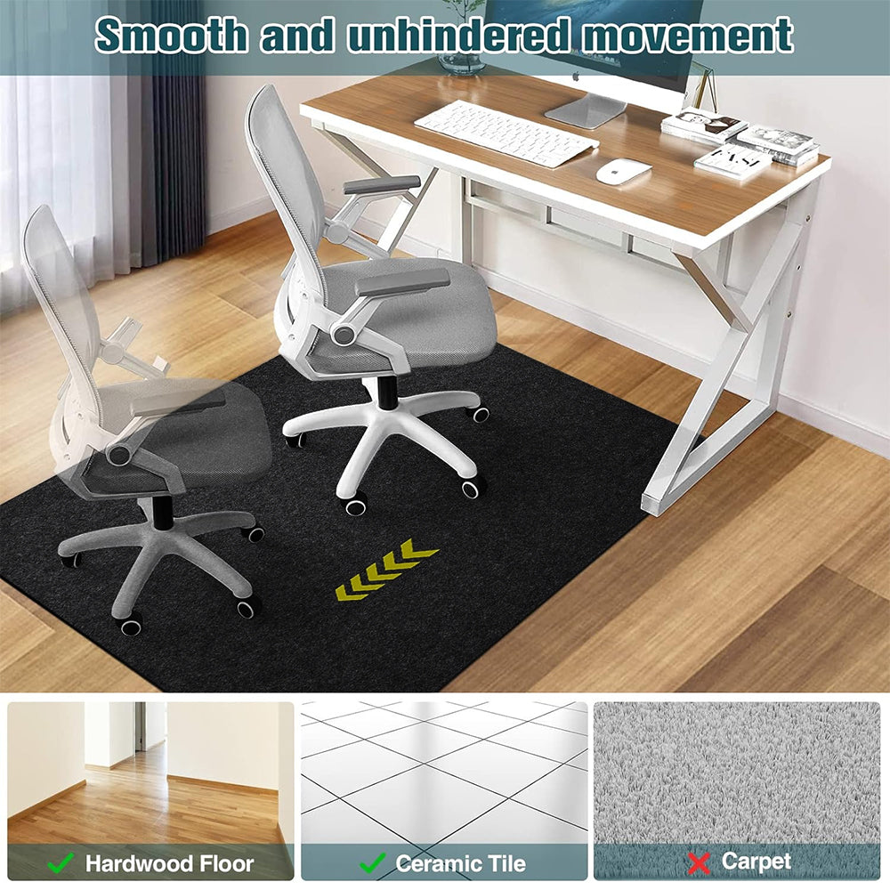 COMFEYA Desk Chair Mat for Hardwood Floor & Tile | Non-Slip and Durable