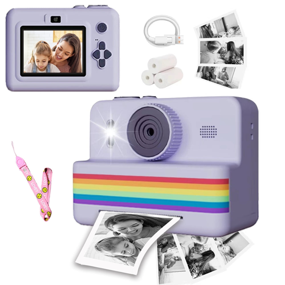 Digital Children Camera Mini Printer Portable Thermal Instant Print Photo