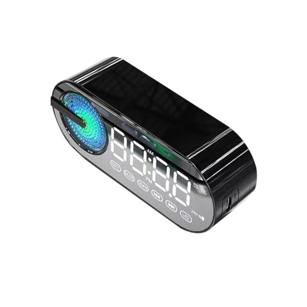 RGB Bluetooth Speaker Alarm Clock with TWS and Large Display