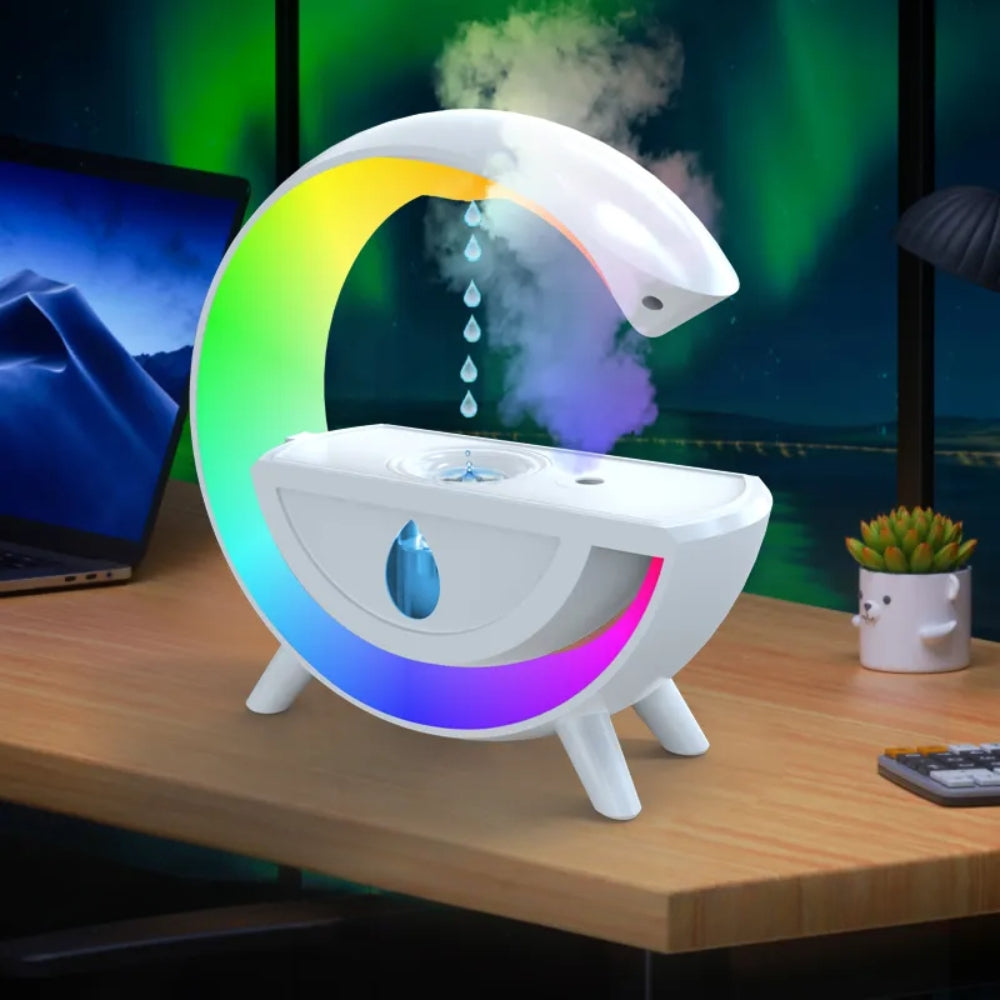 Anti Gravity Air Humidifier RGB Night Light Water Droplet Sprayer