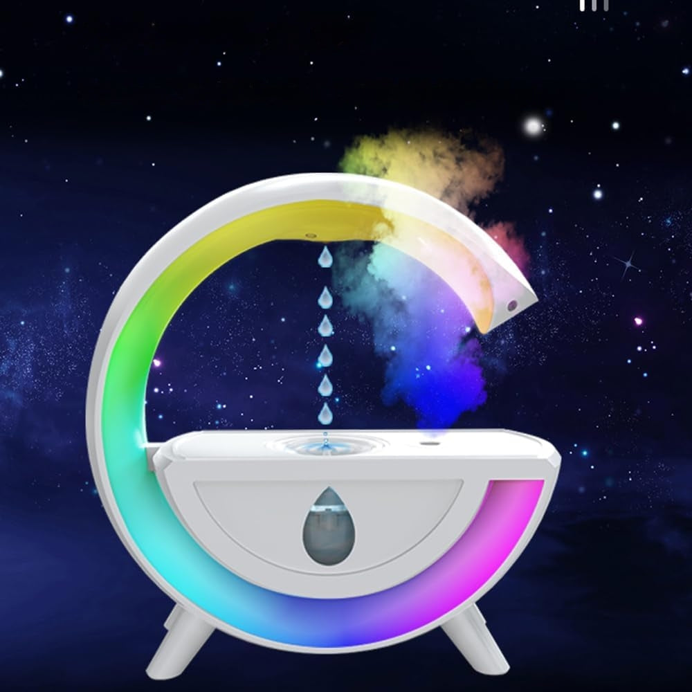 Anti Gravity Air Humidifier RGB Night Light Water Droplet Sprayer