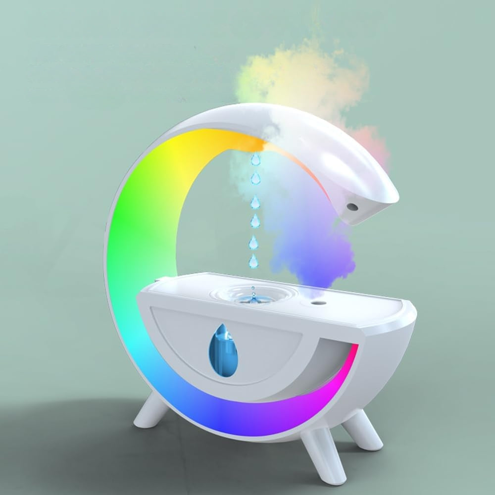 Anti Gravity Air Humidifier RGB Night Light Water Droplet Sprayer