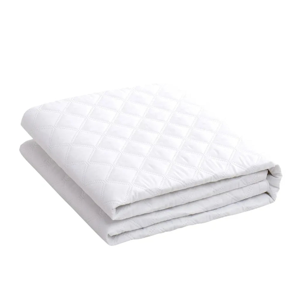 Luxury Fitted Quilted Cotton Cover Mattress Protector Topper