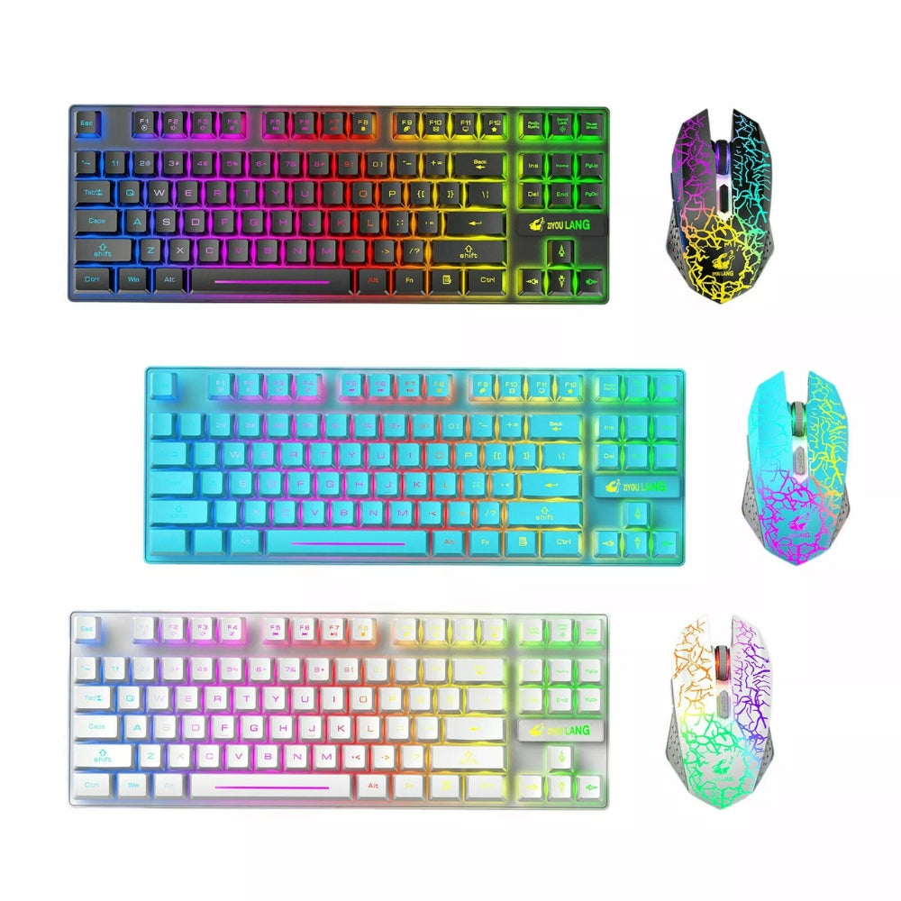 Wireless Mechanical Gaming Keyboard and Mouse Combo