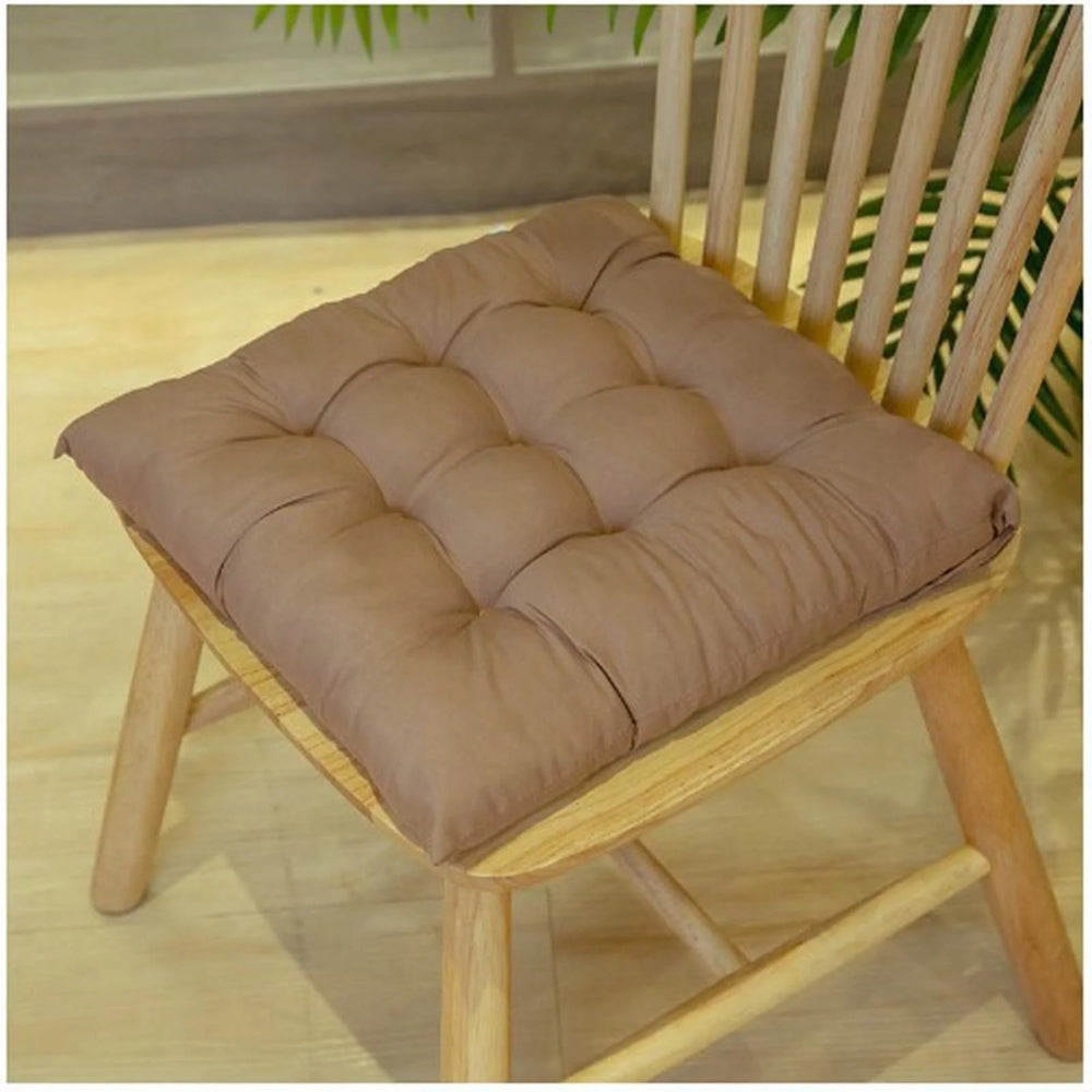 Linen Cushion Square Stool Backrest Pillow Chair Protective Mat