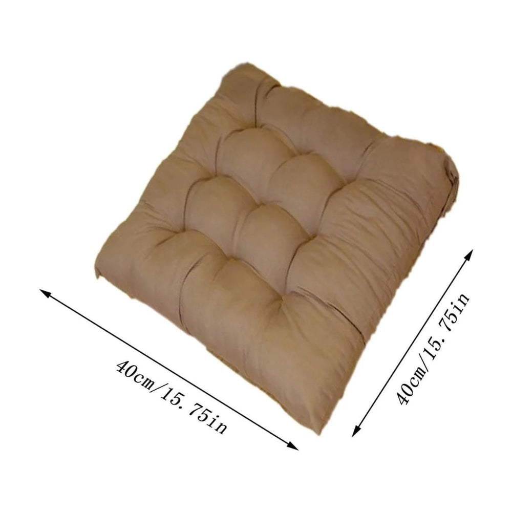 Linen Cushion Square Stool Backrest Pillow Chair Protective Mat