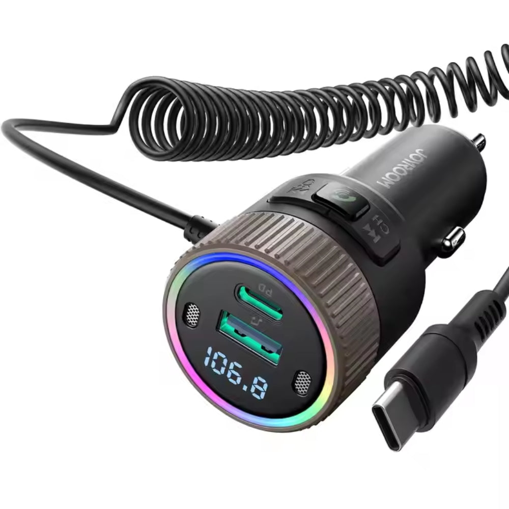 60W Car Wireless FM Transmitter with Car Charger