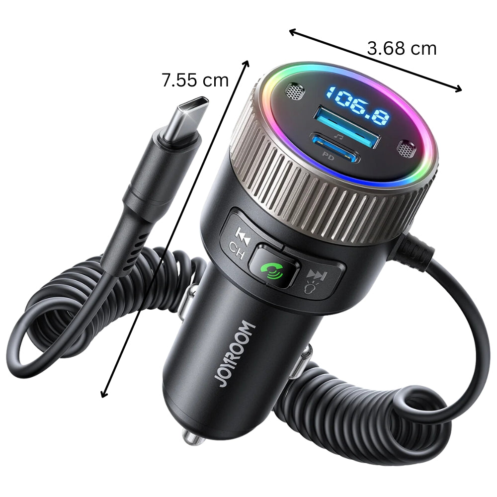 60W Car Wireless FM Transmitter with Car Charger