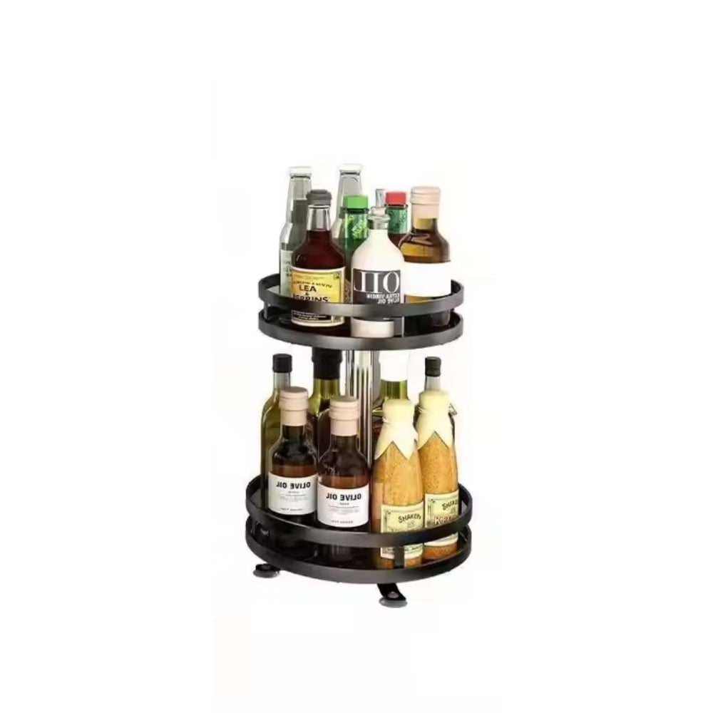 360 Degree Rotating Spice Rack Organizer for Kitchen