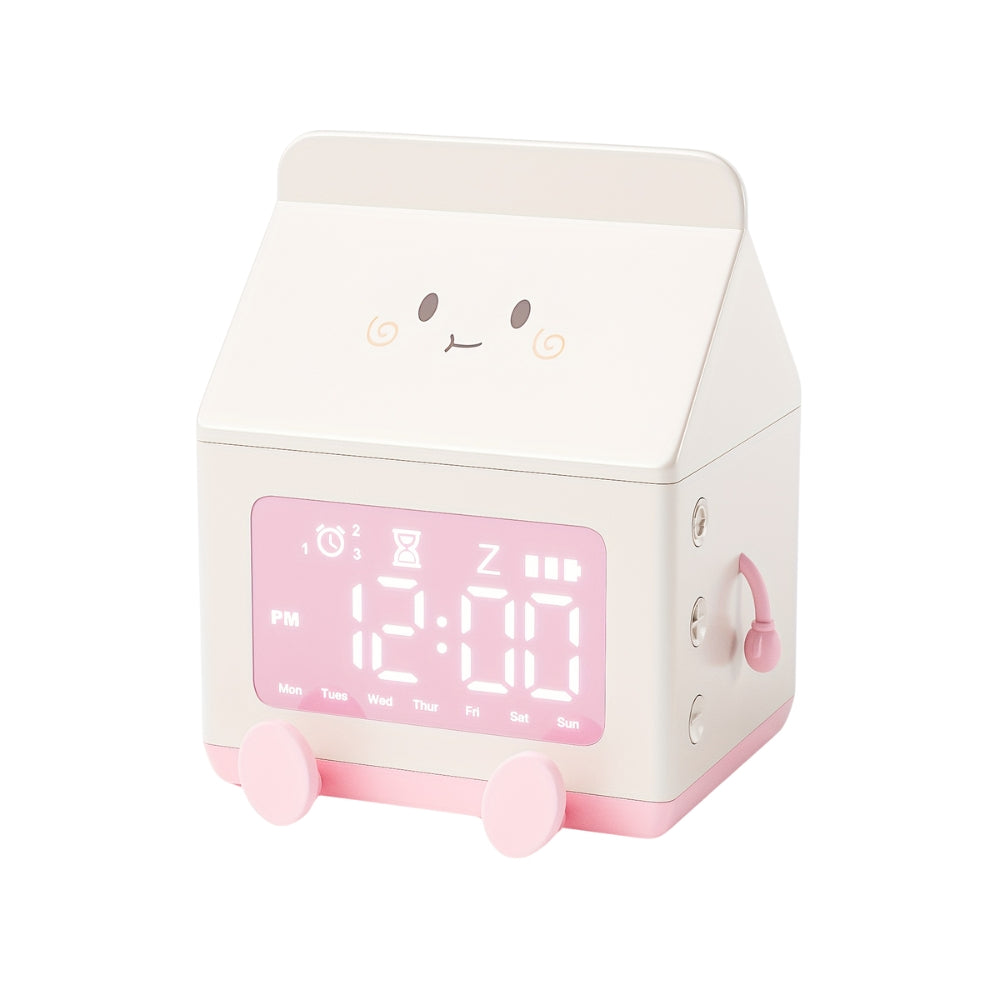 Milk Box Digital Alarm Clock