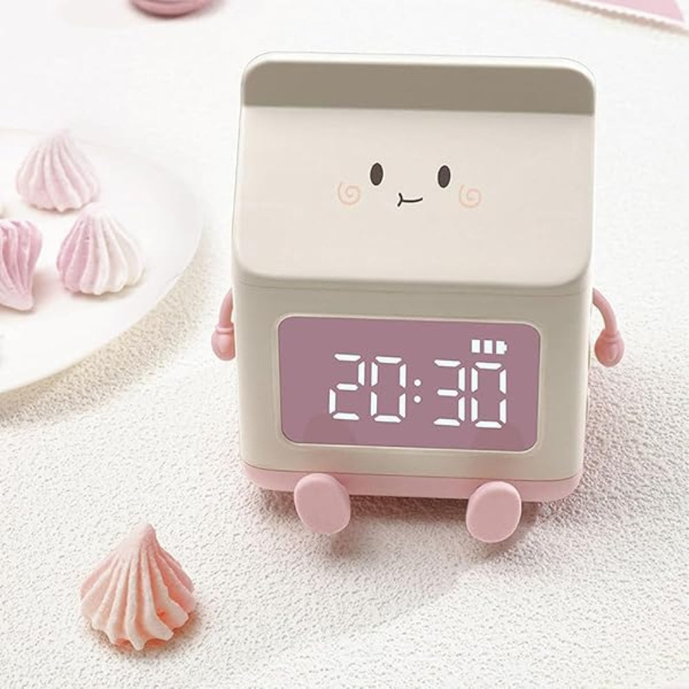 Milk Box Digital Alarm Clock