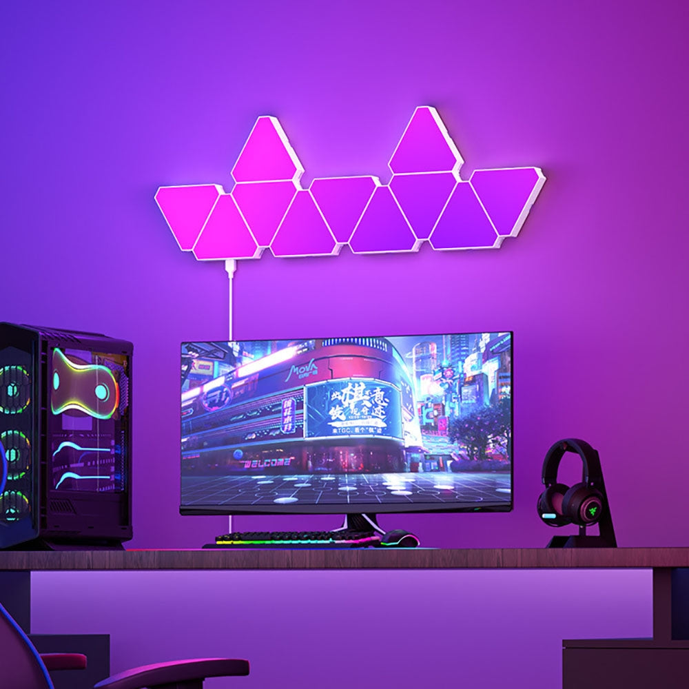 LED Triangular Quantum Lamp RGB Wall Lamp