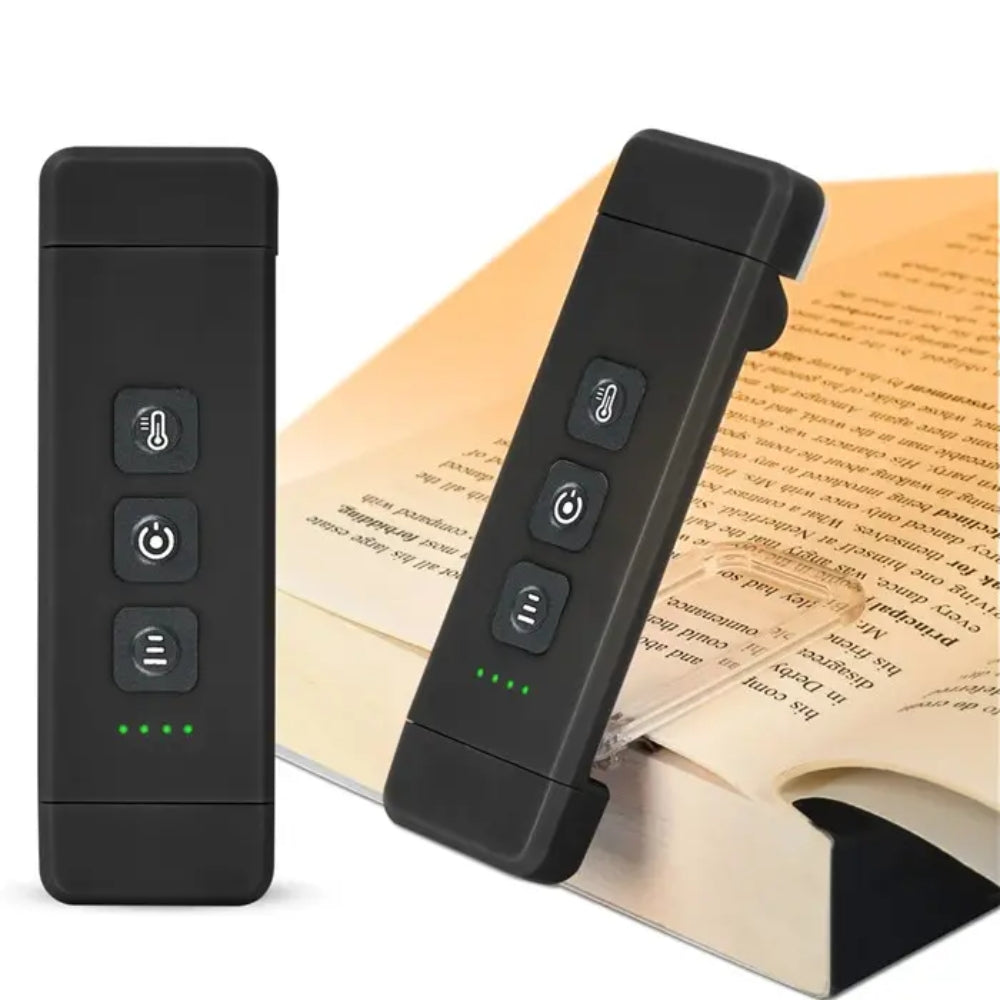 Portable USB Rechargeable Clip on Book Light with Timer