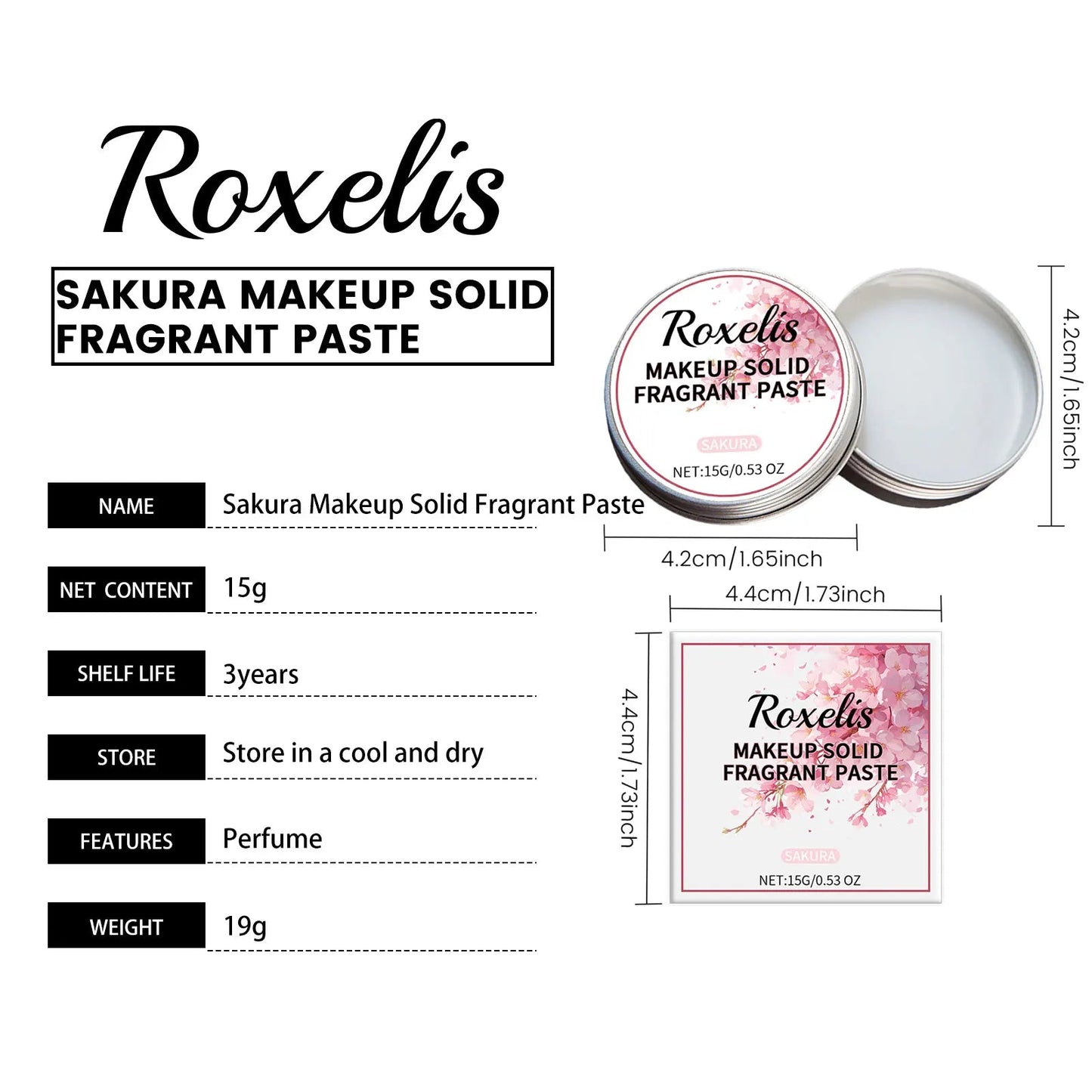 Roxelis 15g Floral Fragrance Solid Balm Rose Sakura Lavender Scent Elegant Lady Charming Body Wrist Ear Fresh Body Perfume Balm Chic Cart Online Shopping Affordable Prices Gaming Monitors Australia Graphic Cards for Sale Clothing and Shoes OnlineKitchen Accessories StorePet Supplies AustraliaPhone Accessories OnlineElectric ScootersVR Headsets for GamingWatches Online StoreSecure PaymentsInternational ShippingAustralian Online StoreShop Electronics and Fashion