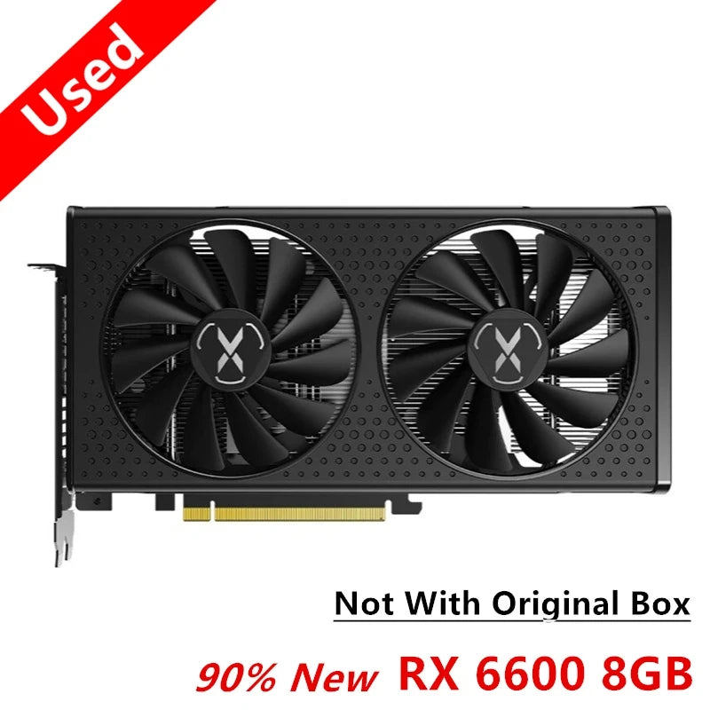 USED XFX RX 6600 XT 6600XT RX6600 XT 8GB Graphics Card AMD GPU Radeon RX6600XT RX6600 XT GDDR6 Video Cards  PC Computer Game - Chic Cart