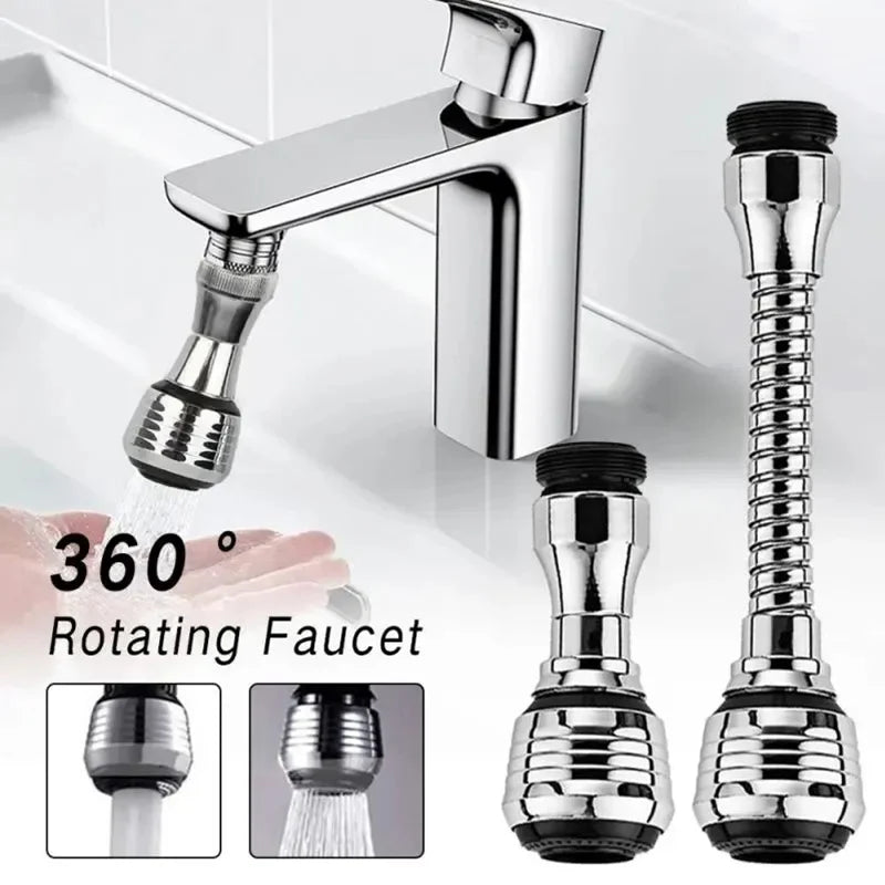 360° Adjustment Kitchen Faucet Extender Dual Mode Water Saving Pressurize Faucet Extender Filter Sprayer Bathroom Kitchen Gadget - Chic Cart