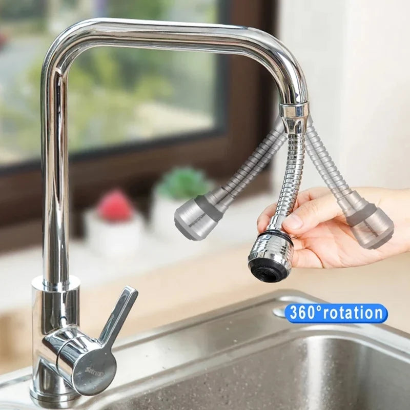 360° Adjustment Kitchen Faucet Extender Dual Mode Water Saving Pressurize Faucet Extender Filter Sprayer Bathroom Kitchen Gadget - Chic Cart