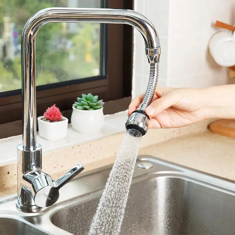 360° Adjustment Kitchen Faucet Extender Dual Mode Water Saving Pressurize Faucet Extender Filter Sprayer Bathroom Kitchen Gadget - Chic Cart