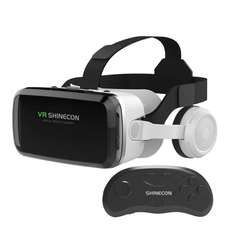 Wireless Virtual Reality Glasses IMAX Huge Screen 3D Glasses Google Cardboard Box VR Headset for 4.7-7.2" Phone,Support Gamepad - Chic Cart