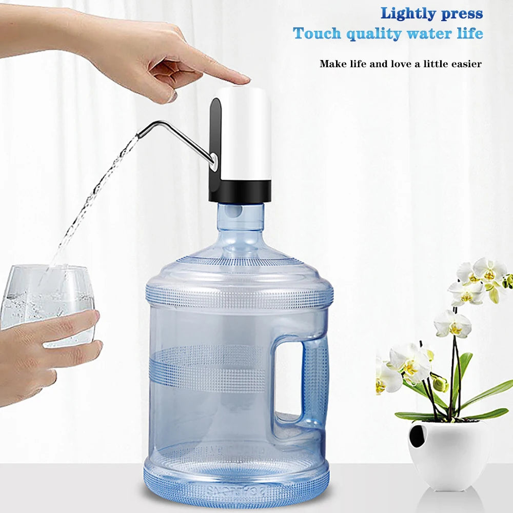 Water Bottle Pump USB Charging Automatic Electric Water Dispenser Pump Bottle Water Pump Auto Switch Drinking Dispenser - Chic Cart