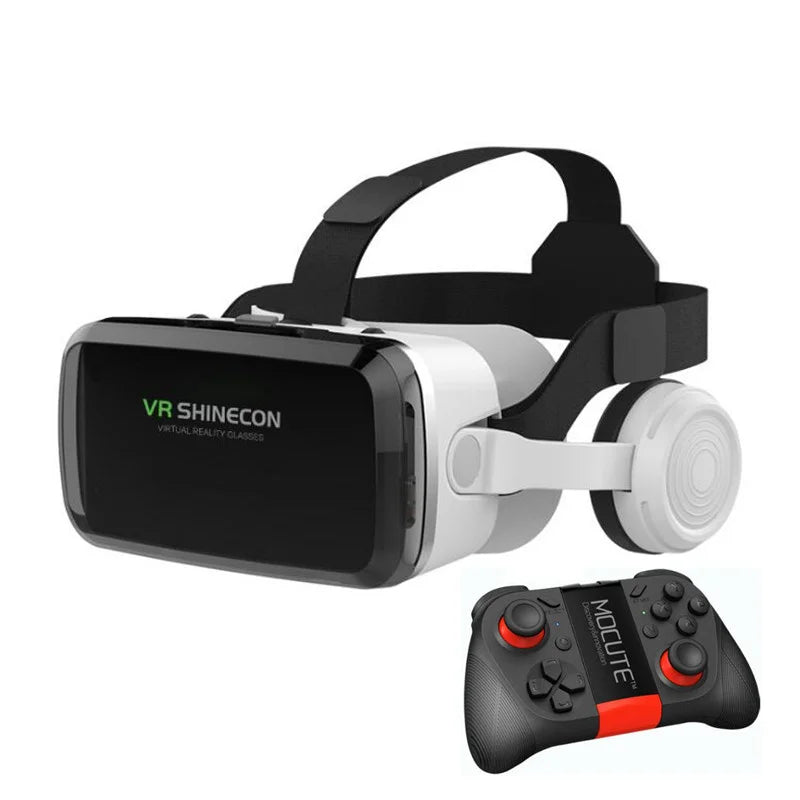 Wireless Virtual Reality Glasses IMAX Huge Screen 3D Glasses Google Cardboard Box VR Headset for 4.7-7.2" Phone,Support Gamepad - Chic Cart