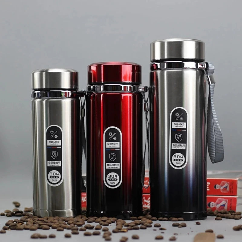 High Capacity Business Thermos Mug Stainless Steel Tumbler Insulated Water Bottle Portable Vacuum Flask For Office Tea Mugs - Chic Cart