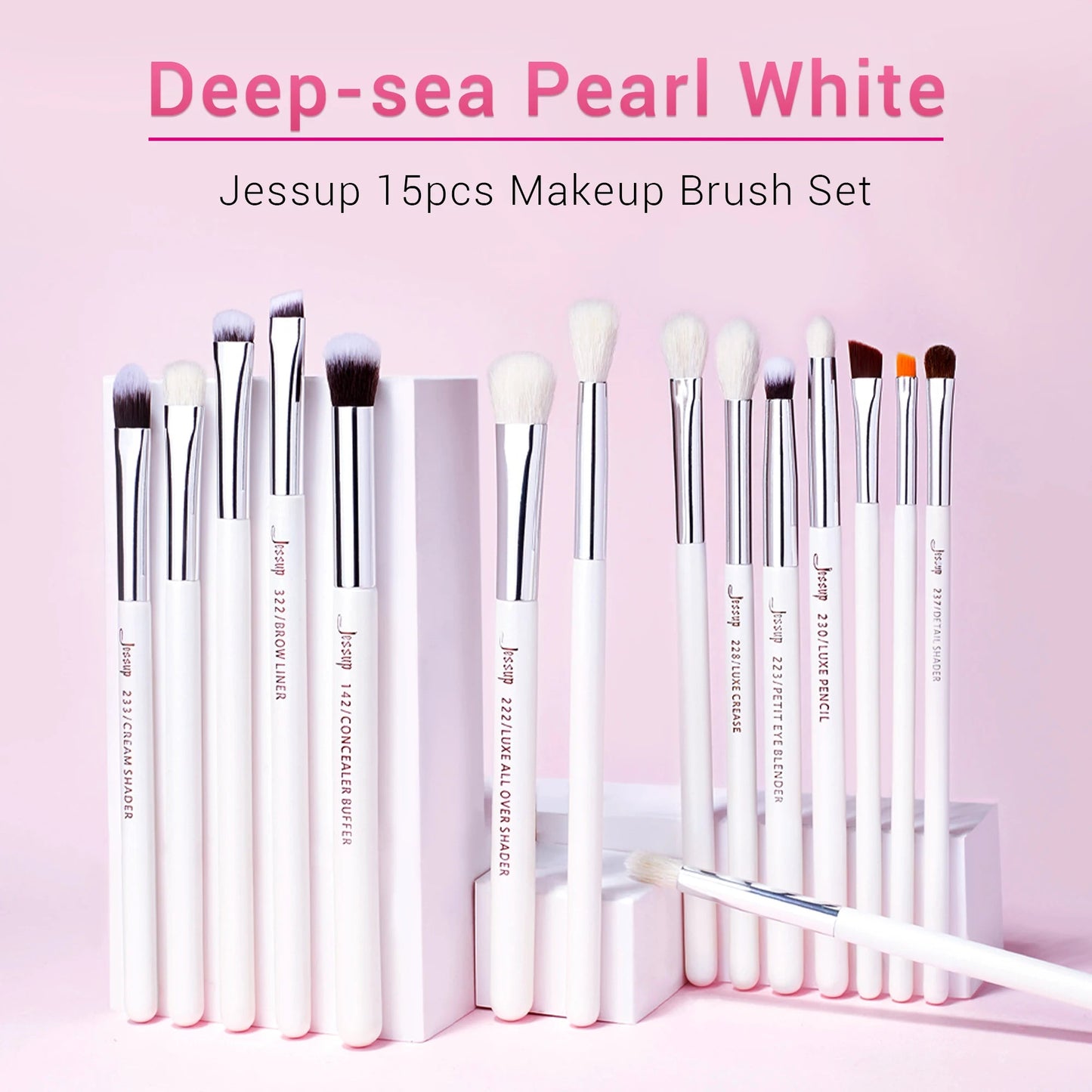 Jessup Professional Makeup Brushes Set 15pcs Make up Brush Pearl White/Silver Tools kit Eye Liner Shader natural-synthetic hair Chic Cart Online Shopping Affordable Prices Gaming Monitors Australia Graphic Cards for Sale Clothing and Shoes OnlineKitchen Accessories StorePet Supplies AustraliaPhone Accessories OnlineElectric ScootersVR Headsets for GamingWatches Online StoreSecure PaymentsInternational ShippingAustralian Online StoreShop Electronics and Fashion