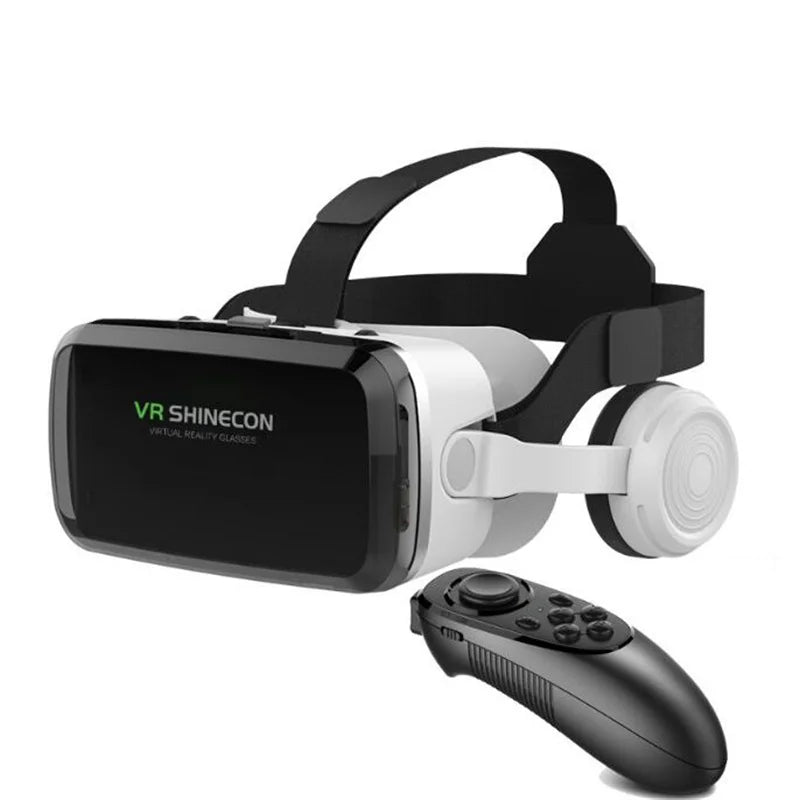 Wireless Virtual Reality Glasses IMAX Huge Screen 3D Glasses Google Cardboard Box VR Headset for 4.7-7.2" Phone,Support Gamepad - Chic Cart