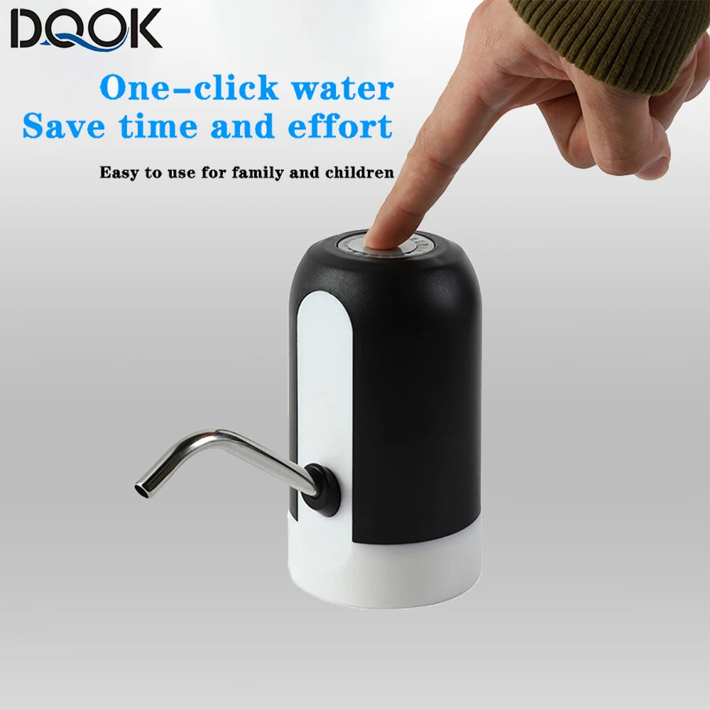 Water Bottle Pump USB Charging Automatic Electric Water Dispenser Pump Bottle Water Pump Auto Switch Drinking Dispenser - Chic Cart