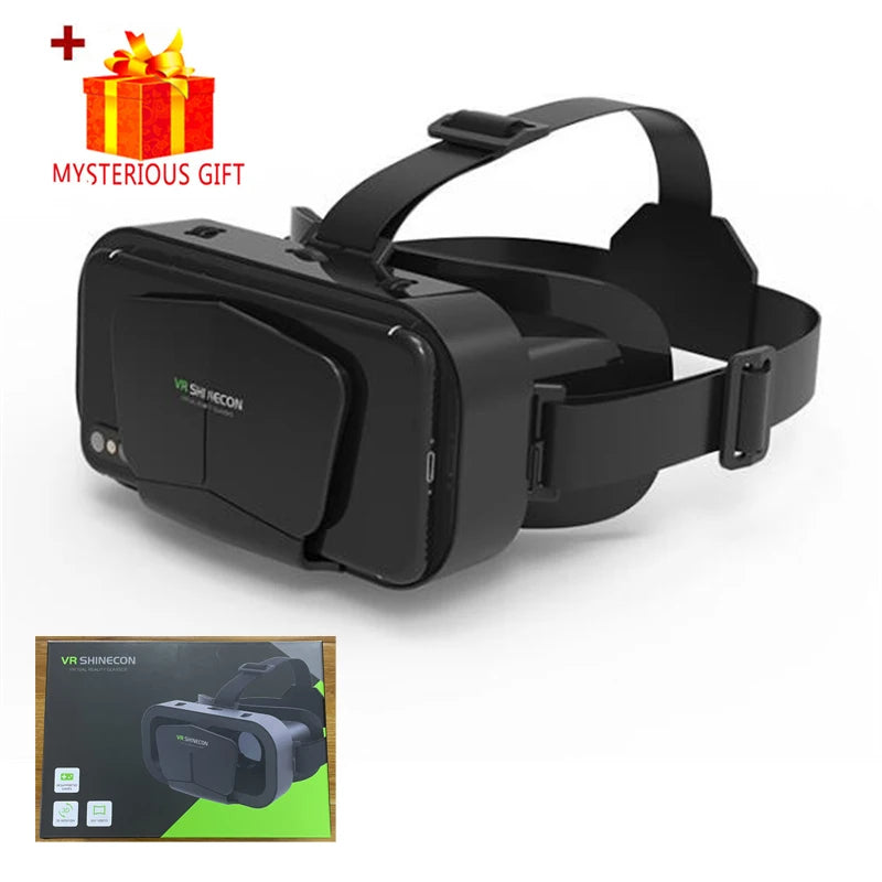 3D Virtual Reality VR Glasses For Phone Mobile Smartphones 7 Inch Headset Helmet With Controllers Game Wirth Real Viar Goggles - Chic Cart