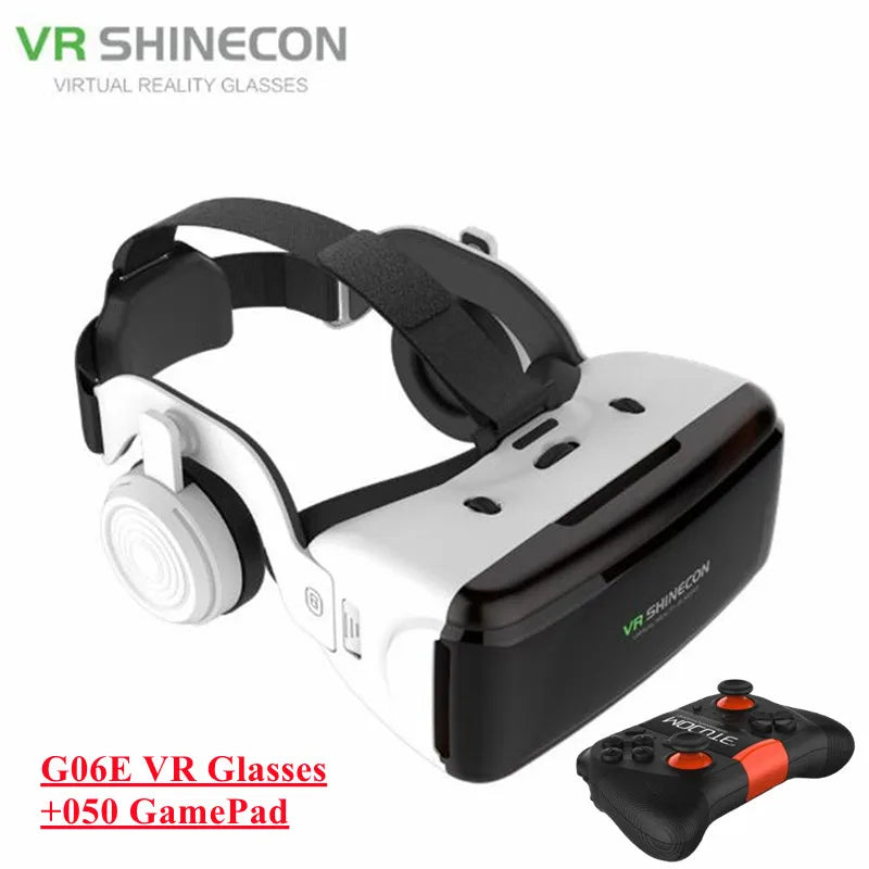 Original VR Virtual Reality VR Glasses Vrgame Google Cardboard Box Headset Helmet Watch 3D Videos for Smartphone,Wireless Rocker - Chic Cart