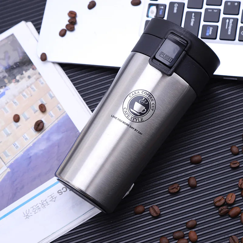 Thermal Mug Double Wall 304 Stainless Steel Coffee Cup Vacuum Flask Thermos Water Bottle Tea Coffee Leak-proof Thermos Mug - Chic Cart