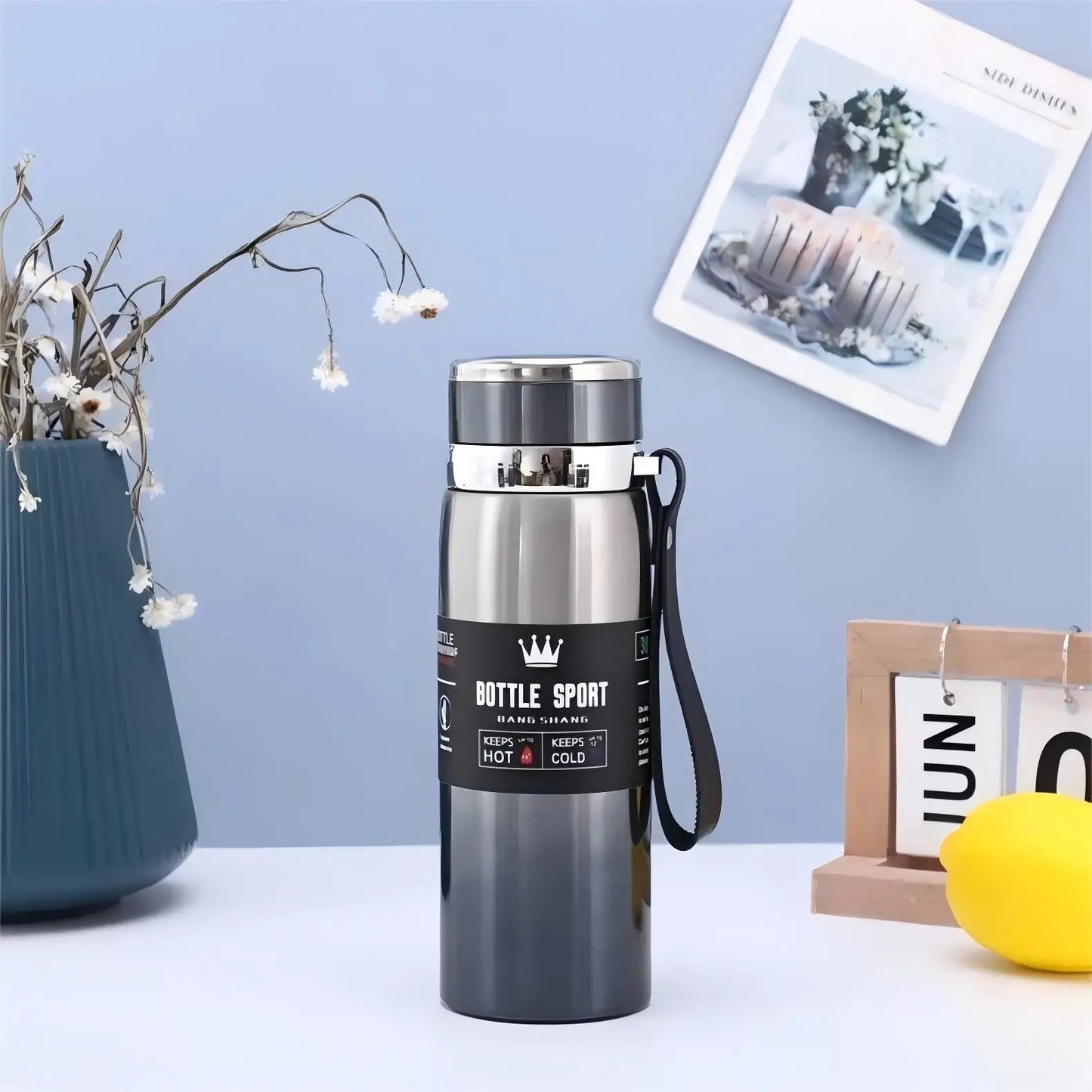 1L Thermal Water Bottle Keep Cold and Hot Thermos for Water Tea Coffee Vacuum Flasks Stainless Steel Thermos Bottle - Chic Cart