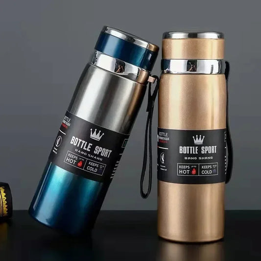 1L Thermal Water Bottle Keep Cold and Hot Thermos for Water Tea Coffee Vacuum Flasks Stainless Steel Thermos Bottle - Chic Cart